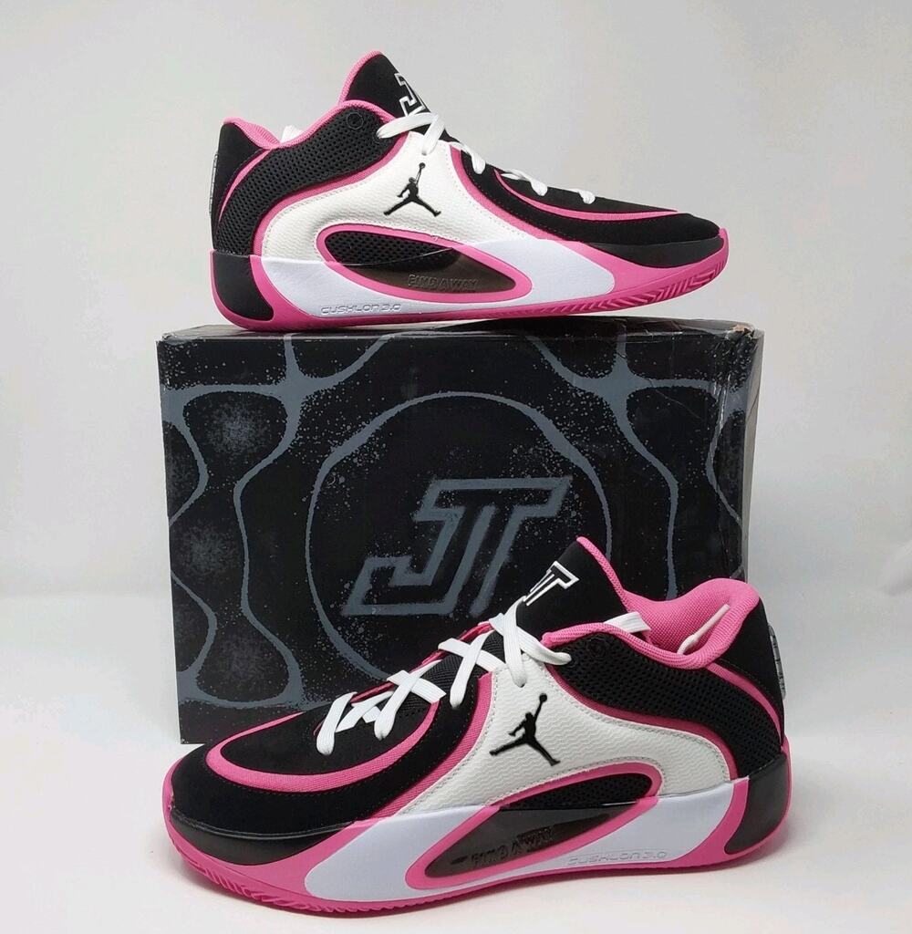 Jordan Tatum 4 Black Pinksicle Pink White Men’s Size 8.5 HQ4614-006 NIB